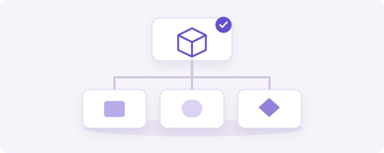 Illustration of a product with three components in Kit Configurator by Yindle.